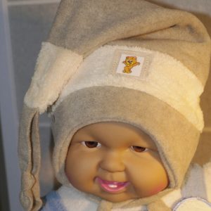 Zipfelmütze Wintermütze "Fabian" beige Gr. 46/48