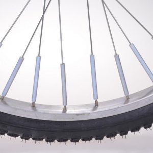 Speichenreflektoren, silber, im 10er-Set