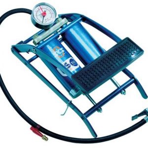 Fußluftpumpe 5bar Doppelzylinder m.Manometer