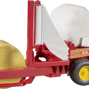 Ballenwickler+2 Rundballen (rot/weiß)