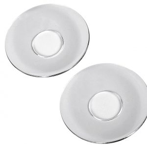 Kerzenmanschette Glas glatt für ø2,5cm Kerzen Ø6,5cm 2 Stück 2 Stück