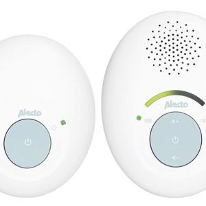 ALECTO DECT Babyphone mit Sparbetrieb DBX110 Elterneinheit, Babyeinheit, 2 Netzteile, 2x Ni-MH Akkus, Bildbedienungsanleitung, universelle Bedienungsanleitung