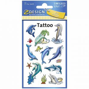 AVERY ZWECKFORM Kinder Tattoos 'Delfine' 56439