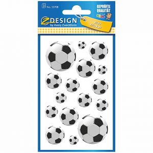 AVERY ZWECKFORM Papiersticker Fußball 53708